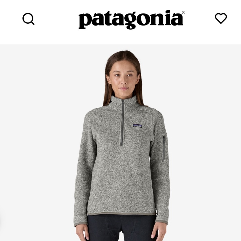 Patagonia Women's Half Zip Better Sweater Size Medium
